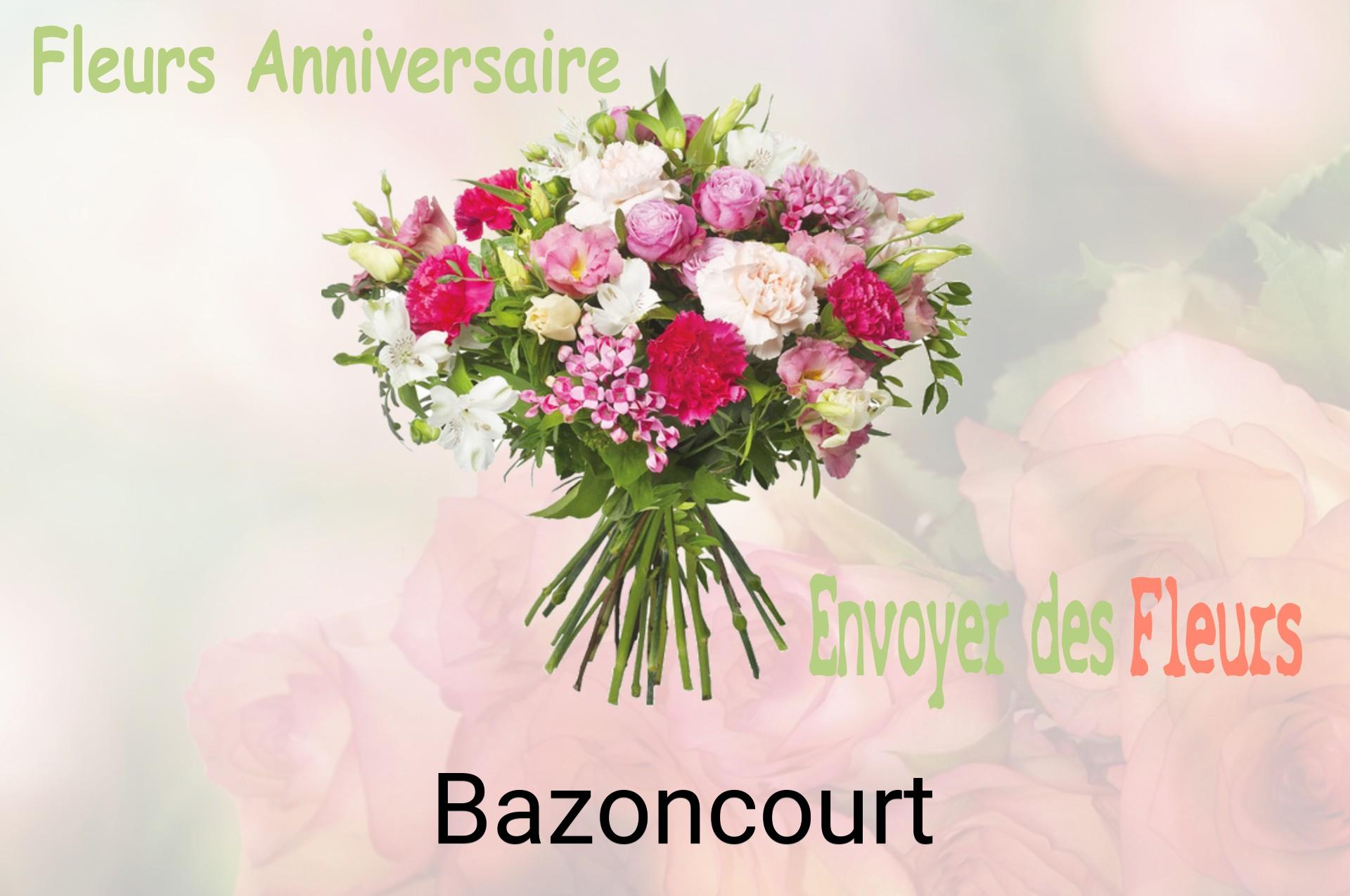 Bouquet de fleurs d’anniversaire livré à Bazoncourt