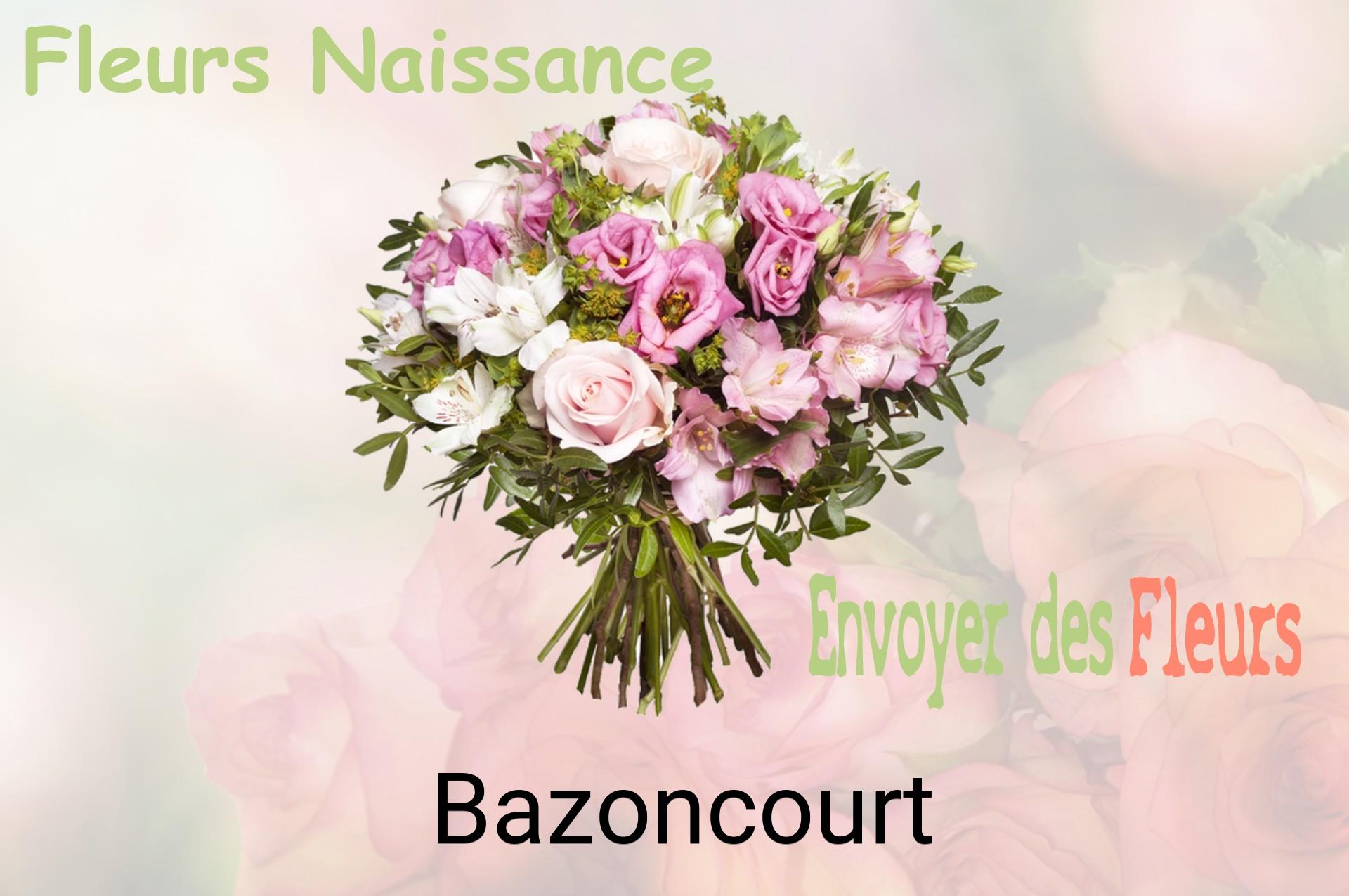Bouquet de fleurs de naissance livré à Bazoncourt