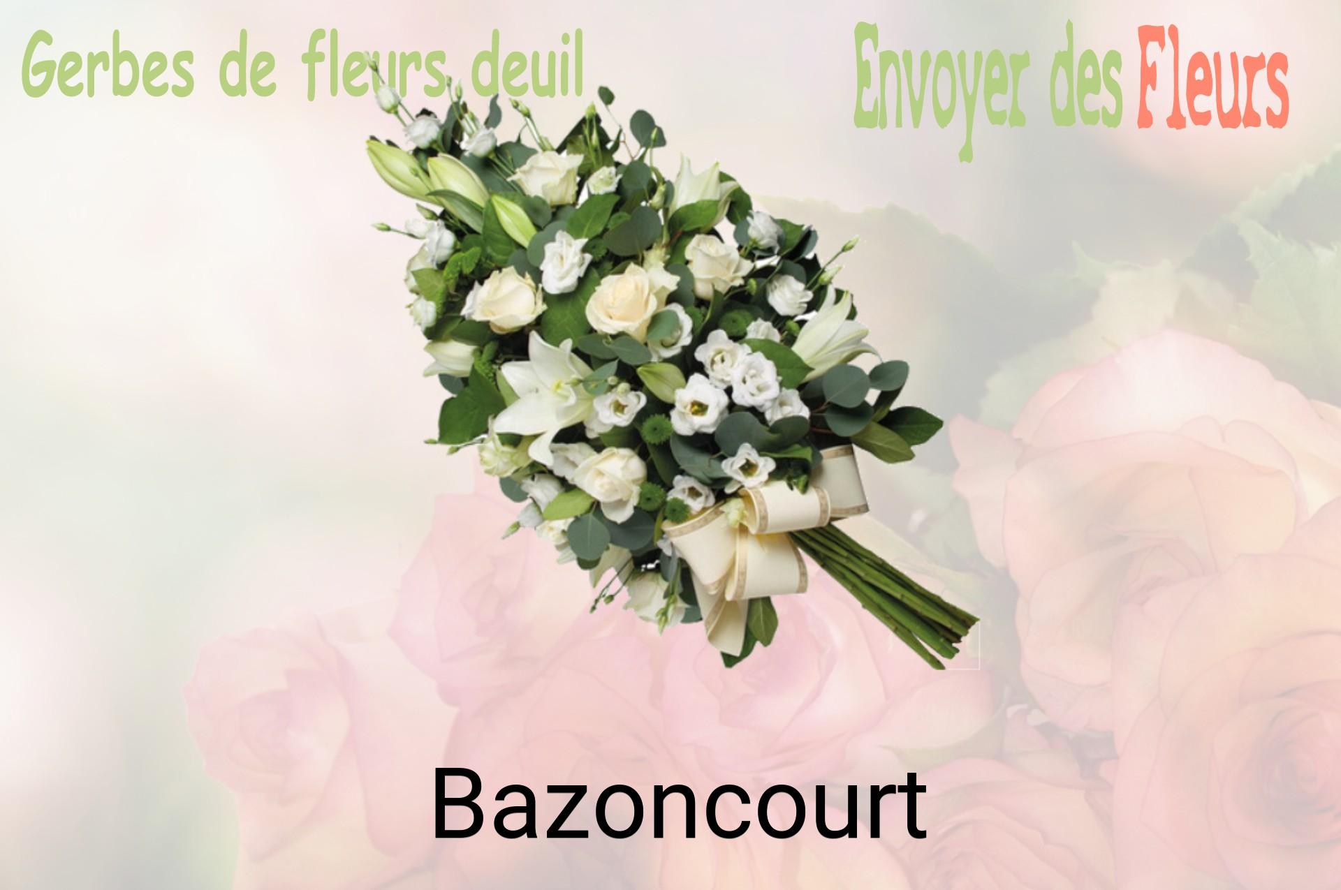 Gerbe de fleurs de deuil livrée à Bazoncourt